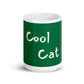 Jewel White Glossy Mug - Cool Cat