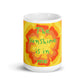 Sunny Flower White Glossy Mug - The sunshine is in me