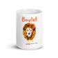 White Glossy Mug - Boulet (Orange)
