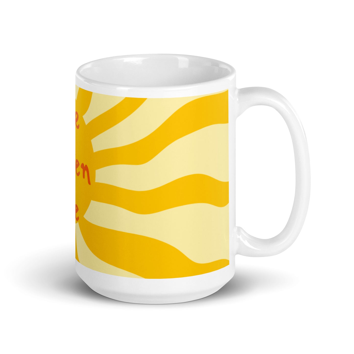 Sunshine White Glossy Mug - The Chosen One