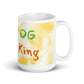Tasse brillante blanche à effet tie-dye doré - OG King