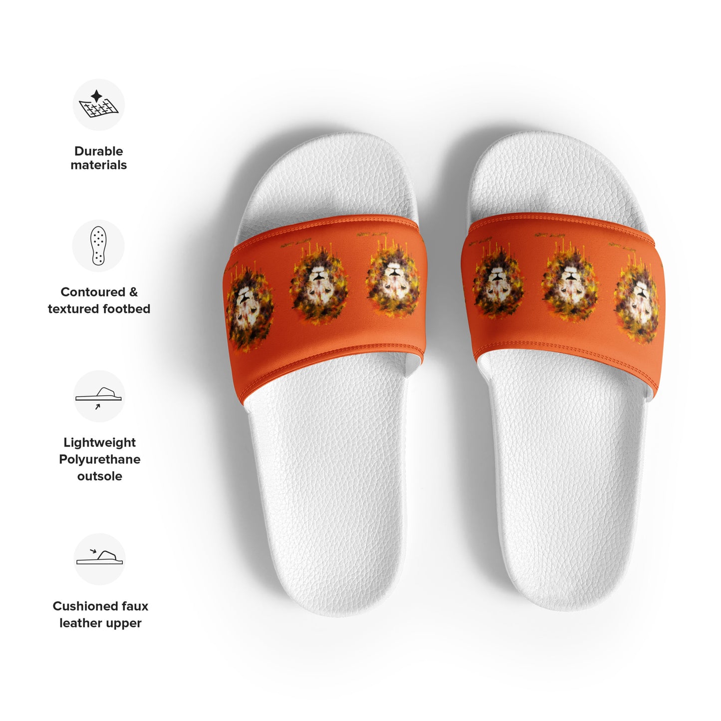 Orange Women's Slides
