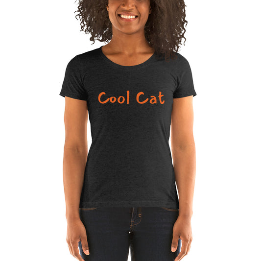 Ladies' Short Sleeve - Cool Cat (Orange)