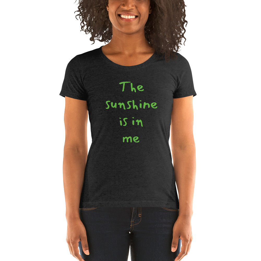 Ladies' Short Sleeve - The sunshine is in me (Grinch)