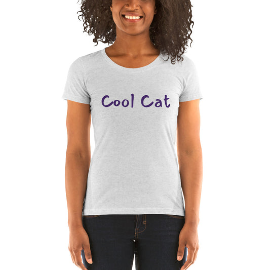 Manches courtes pour femmes - Cool Cat (Violet)
