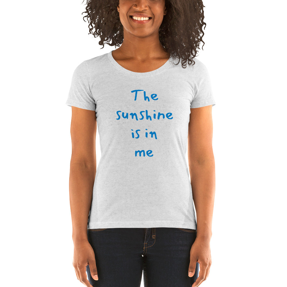 Ladies' Short Sleeve - The sunshine is in me (Blue)
